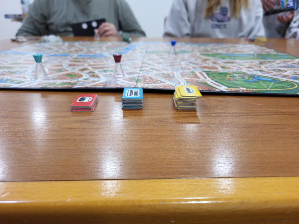 Aufnahme einer Runde "Scotland Yard"